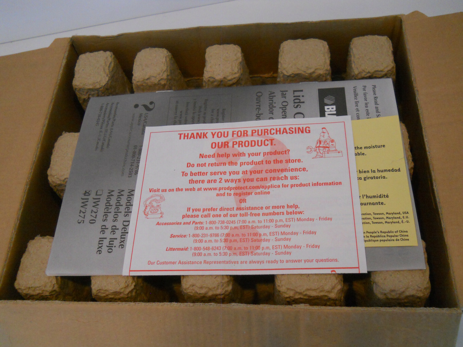 Black & Decker Home Lids Off Deluxe Jar Opener JW275 Black NIB