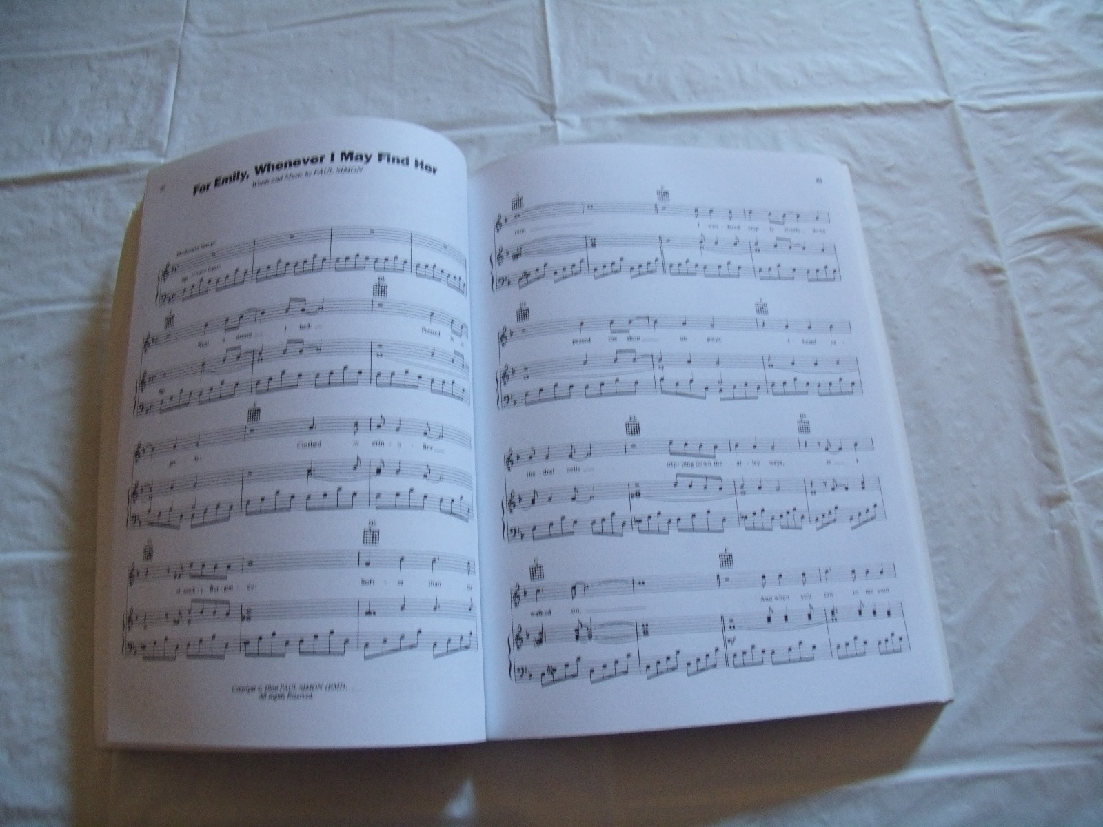 Classic Paul Simon/The Simon & Garfunkel Years Songbook Guitar Chord Boxes