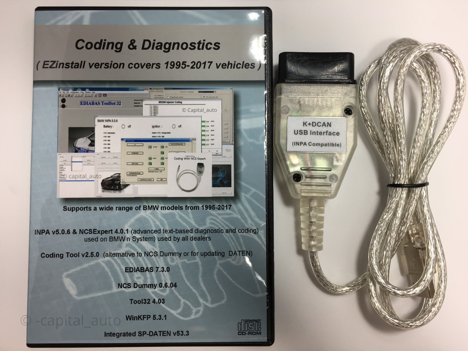 For BMW K + DCAN OBD2 USB Cable FTDI FT232RL + BMW Tools INPA EDIABAS NCS EXPERT For BMW K + DCAN OBD2 USB Cable FTDI FT232RL + BMW Tools INPA EDIABAS NCS EXPERT