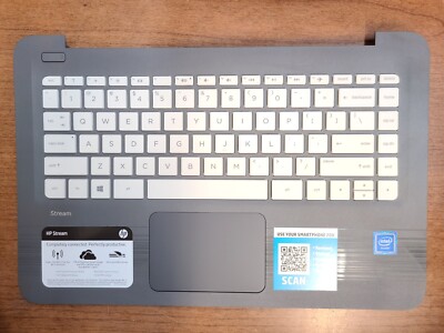 ORIGINAL!! HP STREAM 14-AX030WM 14'' LAPTOP PALMREST TOUCHPAD KEYBOARD 933583-001