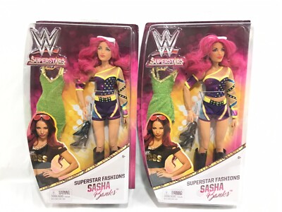Lot Of 2 Sasha Banks WWE Action Figures New In Box
