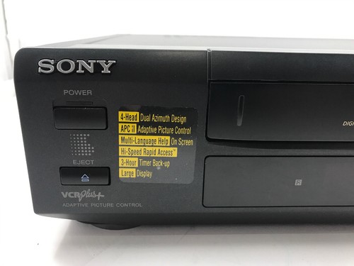 Sony SLV-390 Video Cassette Recorder VCR Player W/remote/RCA Cables/Mint Cond.