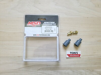 MSD 3322 Spark Plug Wire Boot and Terminal Gray Straight socket distributor