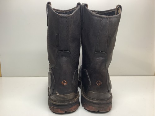 MENS WOLVERINE WORK BROWN STEEL TOE  BOOTS SIZE 13 M View 4