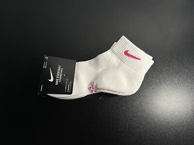 3 pair NIKE Womens Everyday Performance PLUS Cushioned Training LOW ANKLE Socks