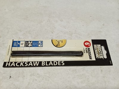 NIB 5 pack Master Mechanic 6 inch fine cut hacksaw blades #43