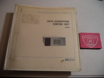 HEWLETT PACKARD DATA ACQUISITION/CONTROL UNIT 3497A OPERATING AND SERVICE MAN