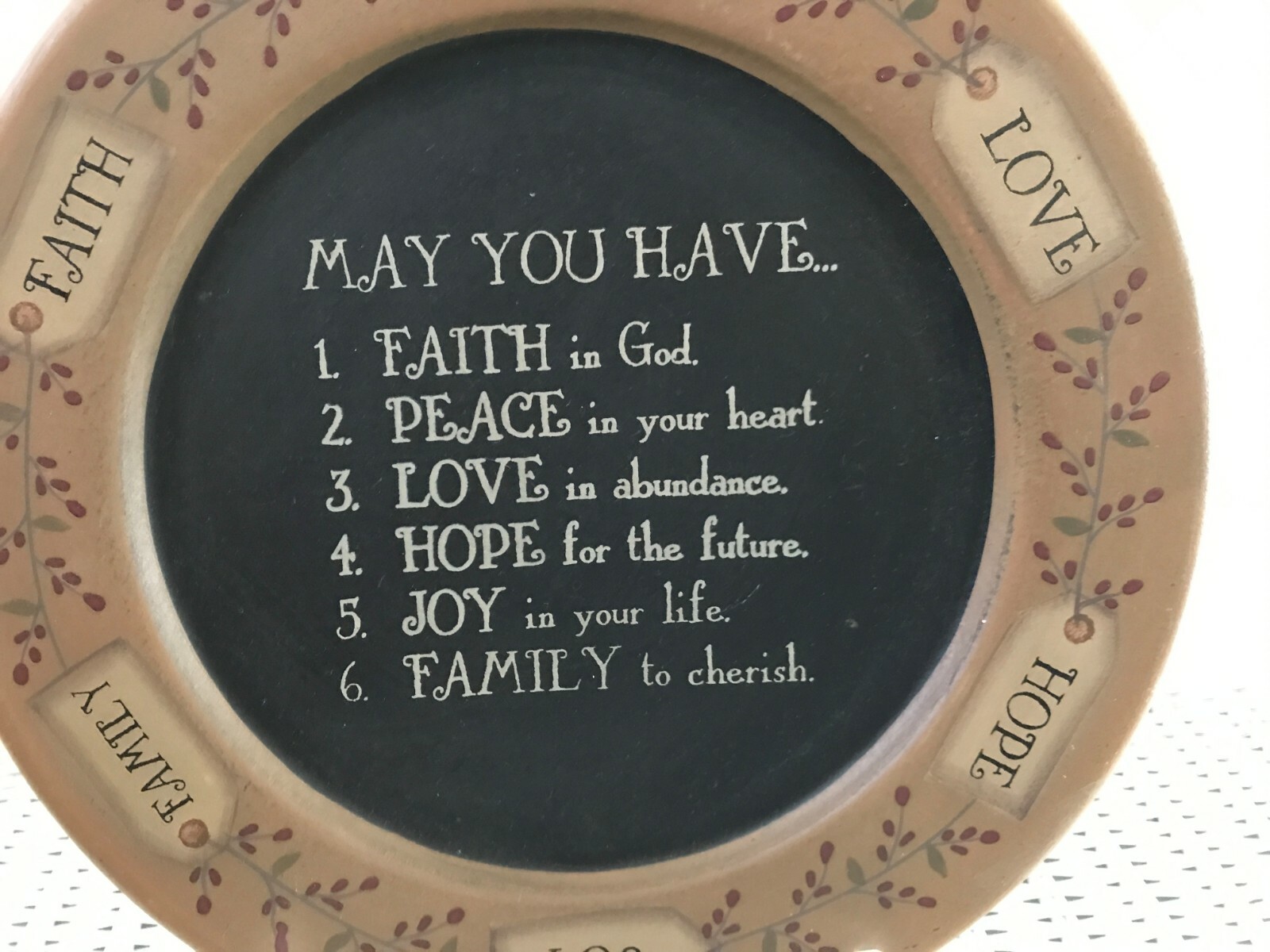 Primitive Style Wall Plate by Barbara Lloyd