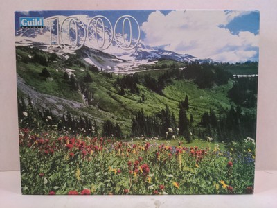 Guild 1000 Piece Picture Puzzle Mt Rainier National Park Washington NEW R1