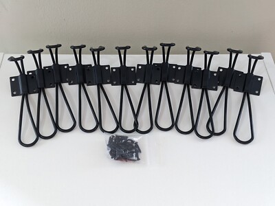 Coat Hooks Retro Hanging Hanger Wire Loop Multifunction Metal Easy Install 12set