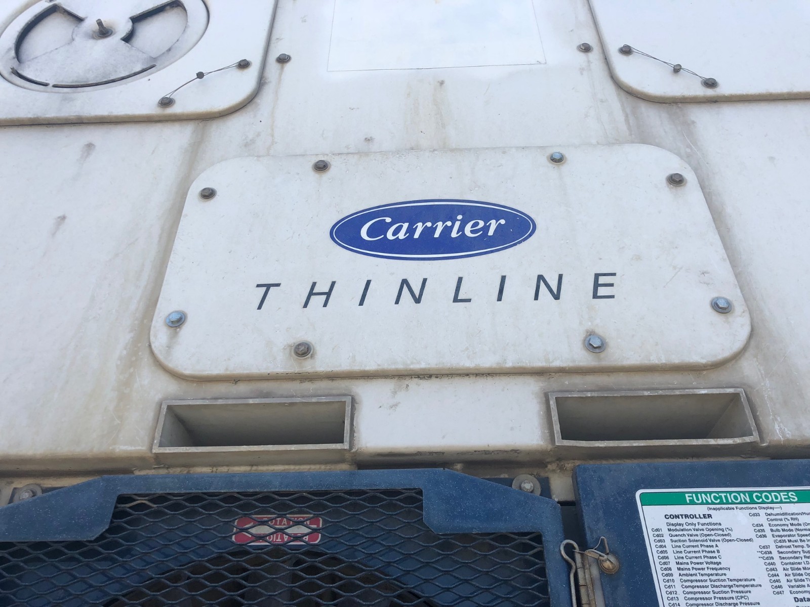 working refrigeration trailer. Insulated storage container