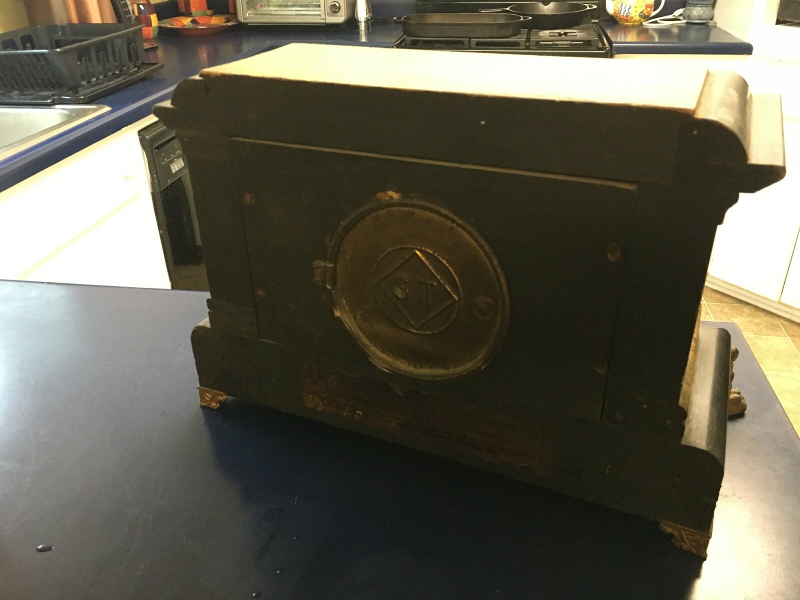 Seth Thomas Adamantine Clock 6 Column Patented 1880!