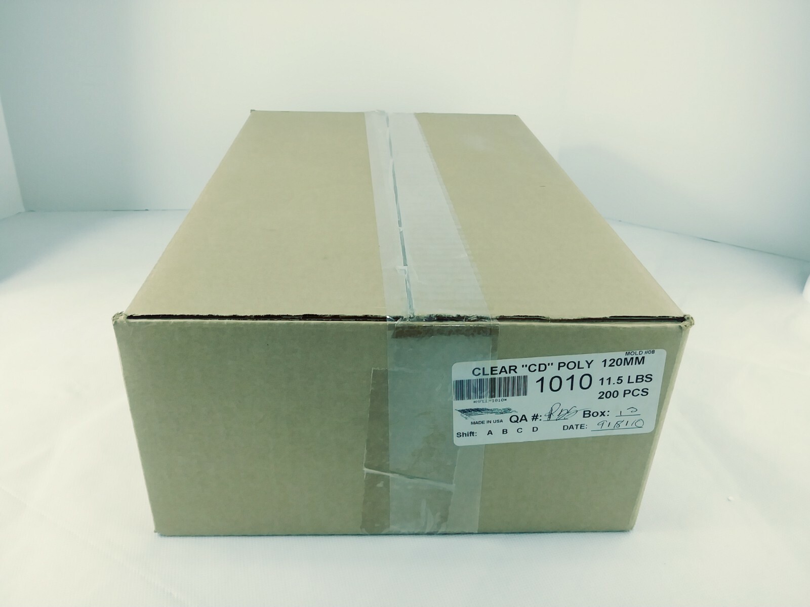 200 NEW Clear Poly Clam Shell CD DVD Cases 120mm....200 in case