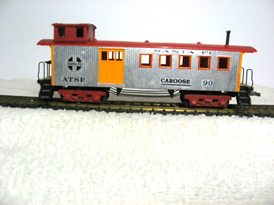 HO scale old time Santa Fe drovers caboose made from a Tyco combine + a cupola!!