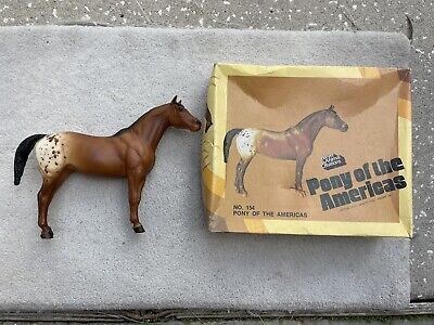 Vintage Breyer Horse #154 Pony of the Americas Bay Blanket Appaloosa Picture Box