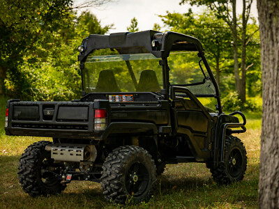 SuperATV Heavy Duty Rear Windshield for John Deere Gator 620i / 625i / 825i