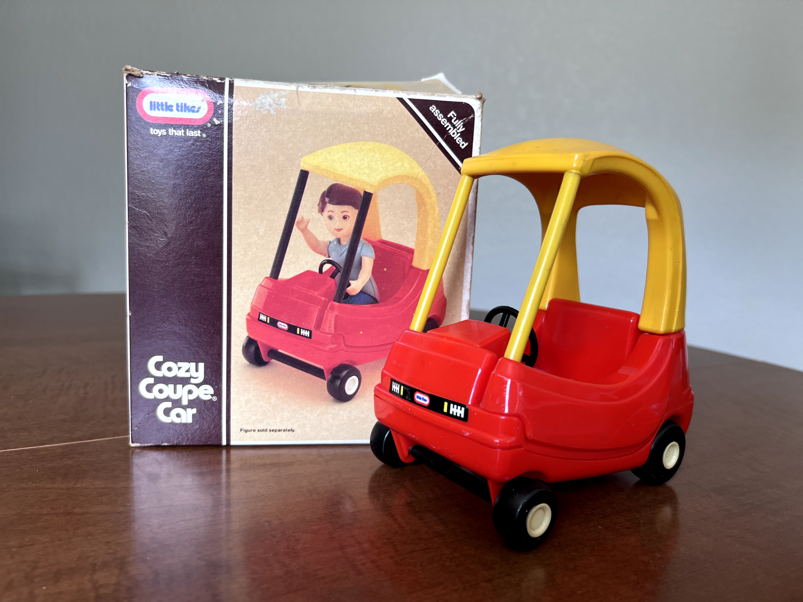 Toy Red Yellow Vintage 6" Made In Usa