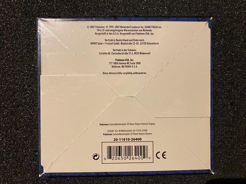 Pokémon Sealed Display EX Power Keepers Booster Box Deutsch Goldstar OVP