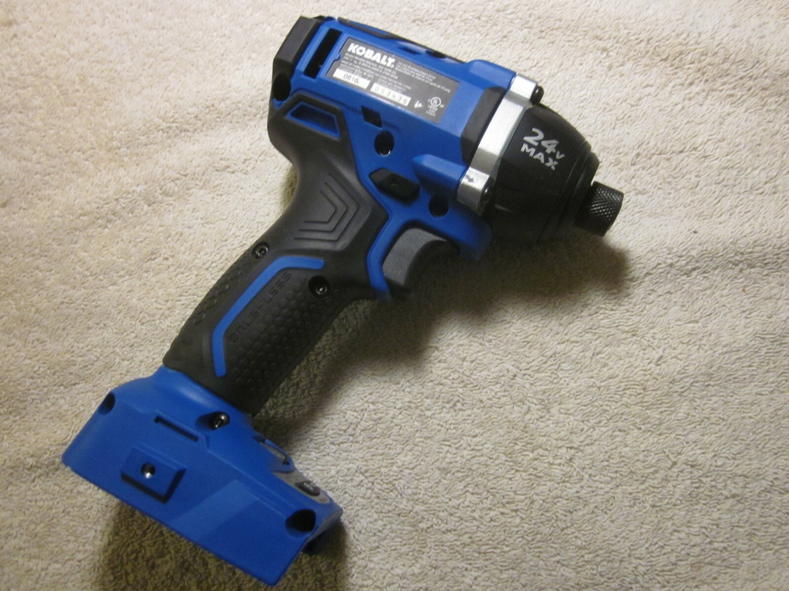 Kobalt - 24V Volt 1/4in Brushless Impact Driver - Model KID 324B-03- Bare Tool