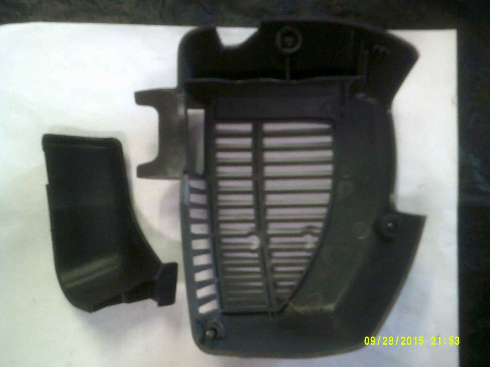 Used Husqvarna String Trimmer Muffler Guard 576215001 / Heat Shield 530150440