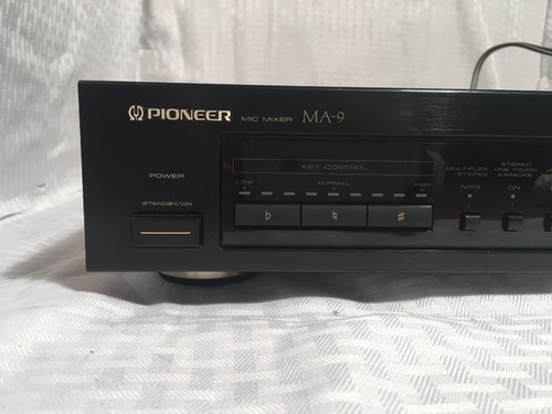 Vinrage Pioneer Mic Mixer Model MA-9 digital echo karaoke balancer audio black.