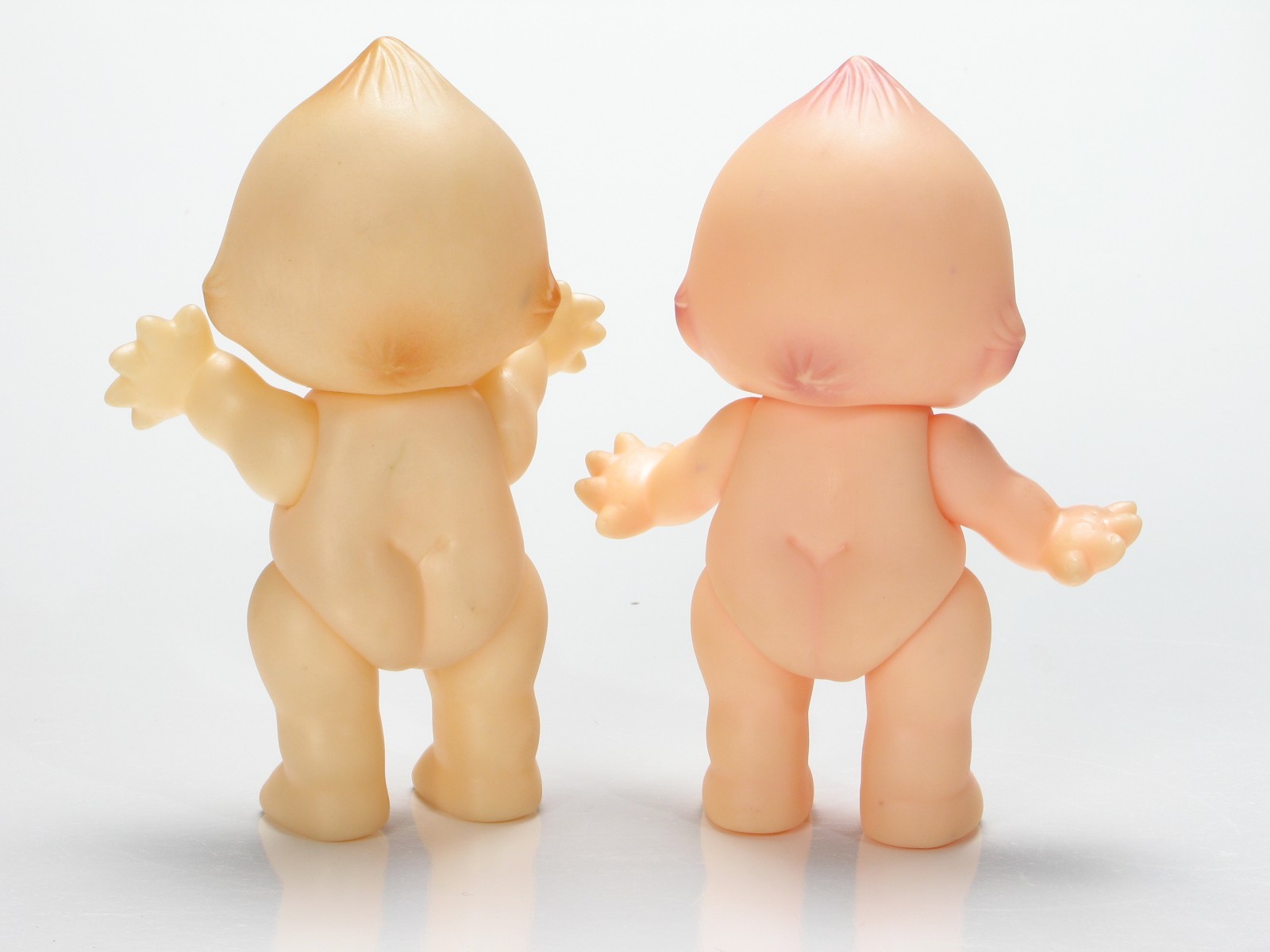 Kewpie doll pair plastic articulating vintage 5.5