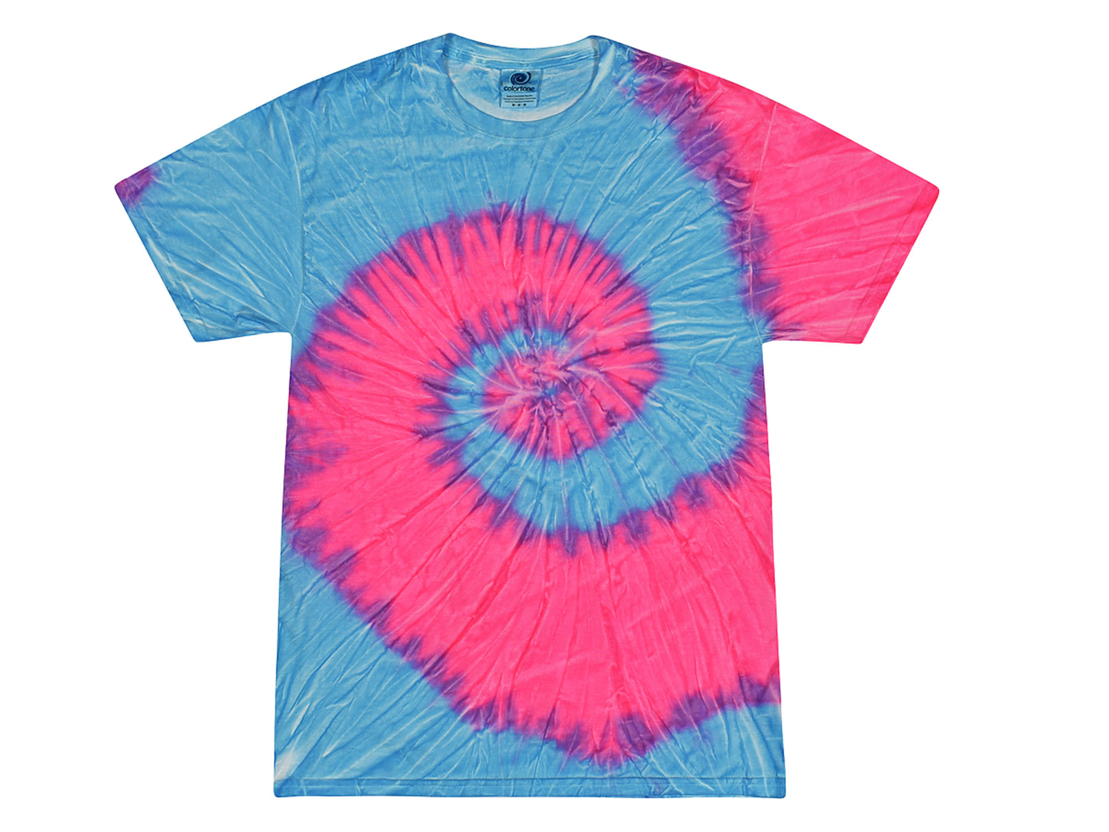 Tie Dye T-Shirts Multi-Color Kids & Adult Short Sleeve  Cotton Colortone