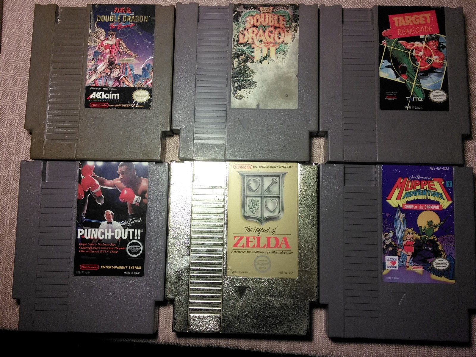 Nintendo NES Lot Top Loader Console 37 Games TMNT 2 Super Mario 1 2 3 Punch Out