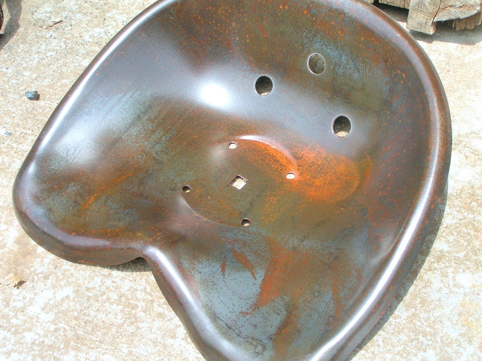 TWO DEEP Steel tractor Metal Farm machinery stool seat s New Old Style