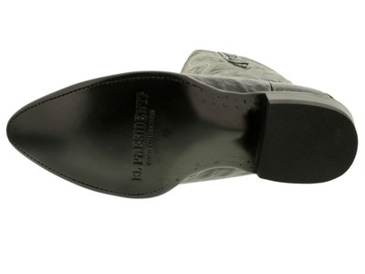 Pre-owned El Presidente Mens Real Black Crocodile Western Hornback Leather Cowboy J Toe Rodeo Boots