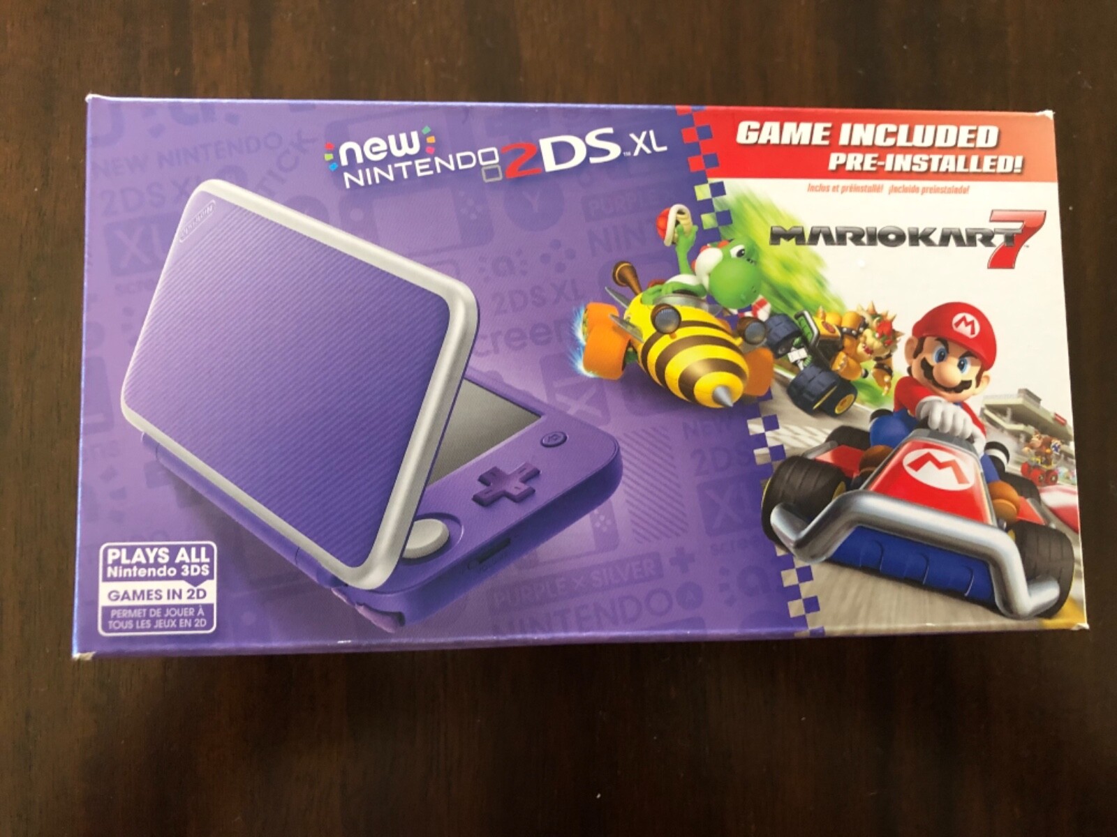 New Nintendo 2ds Xl Mario Kart 7 Console Bundle Purple Silver Pricetronic