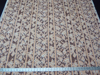 Waverly Malacca Birch 100% Cotton Bohemian feel Wood Grain Peach Scotchguarded