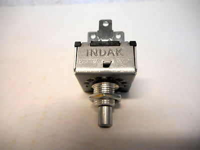 ROTARY A/C 3 SPEED BLOWER SWITCH UNIVERSAL TYPE W/ 'FAN' KNOB INDAK,MADE IN USA