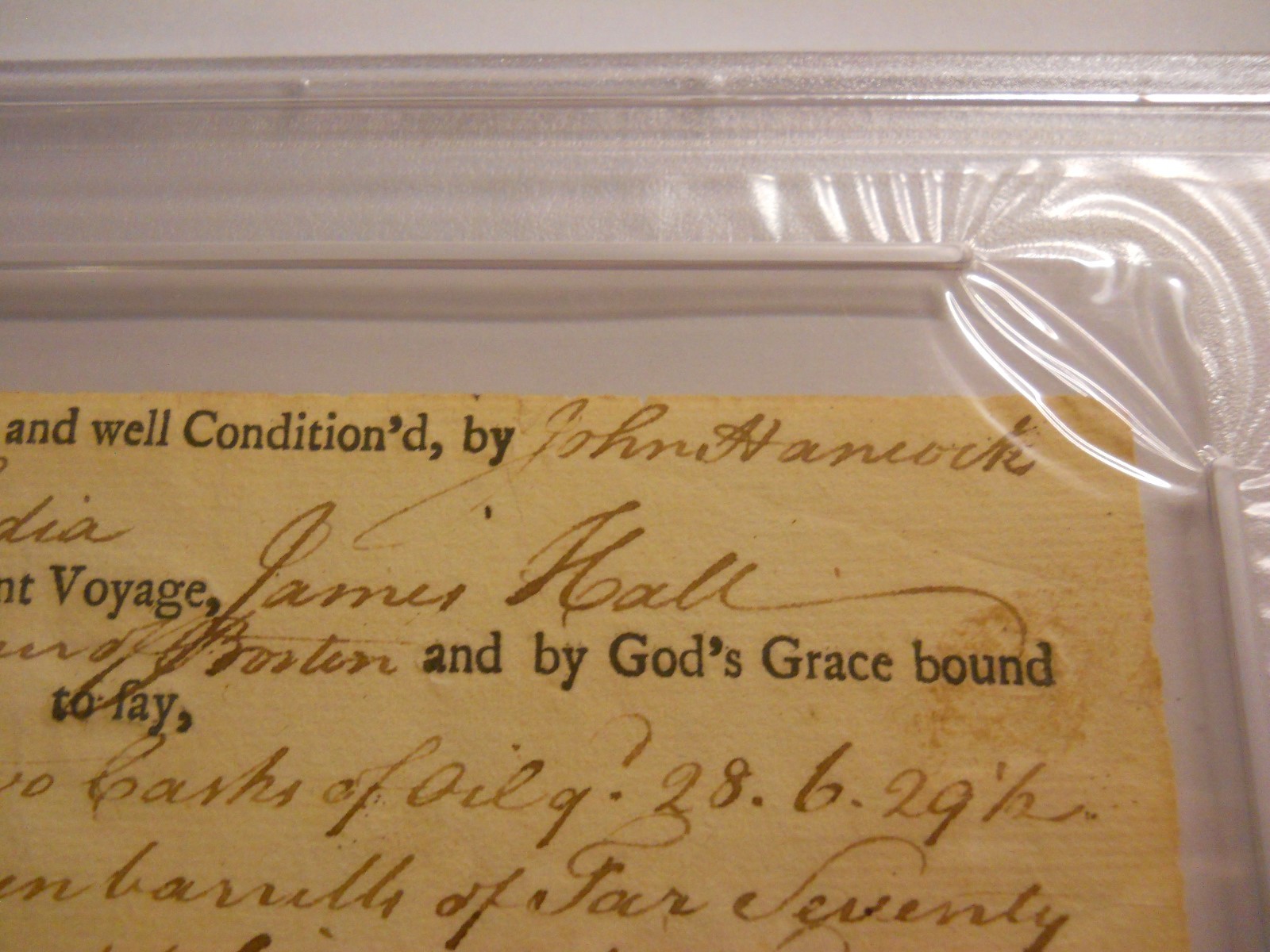 JOHN HANCOCK SIGNED DOCUMENT PSA/DNA LOA AUTOGRAPH DECLARATION OF INDEPENDENCE
