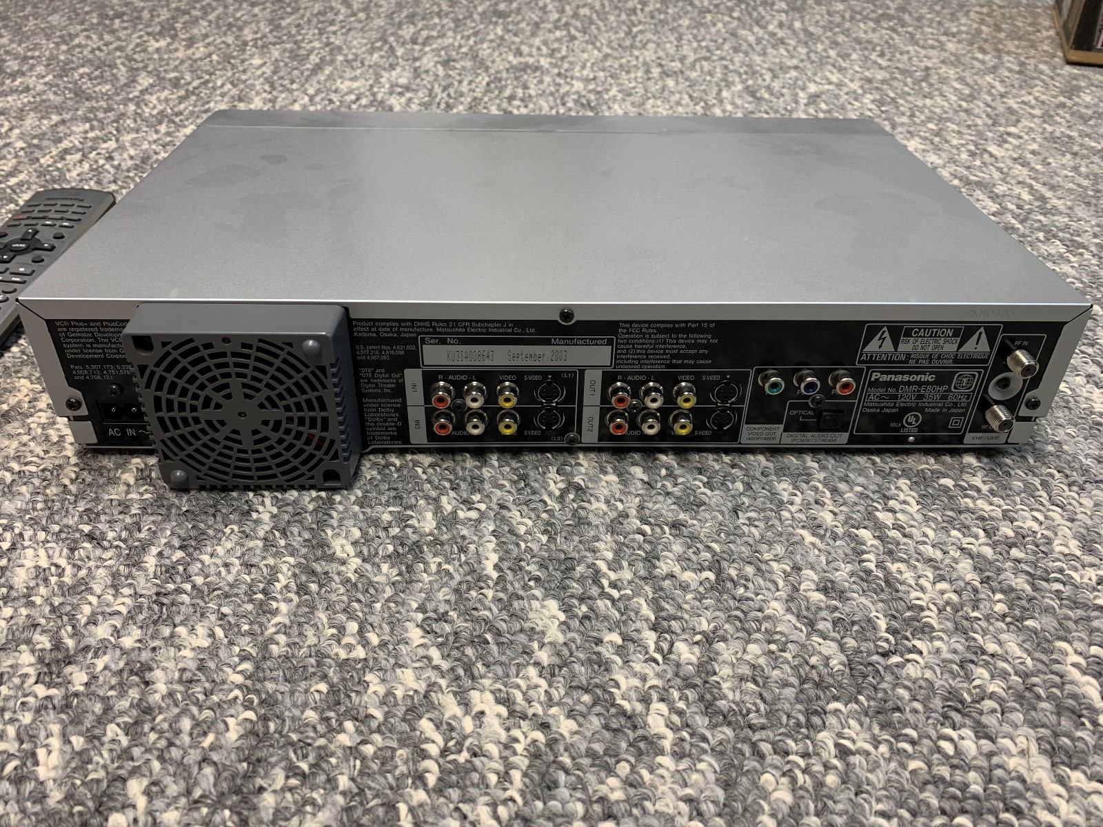 Panasonic DMR-E80H DVD Video Recorder / Player