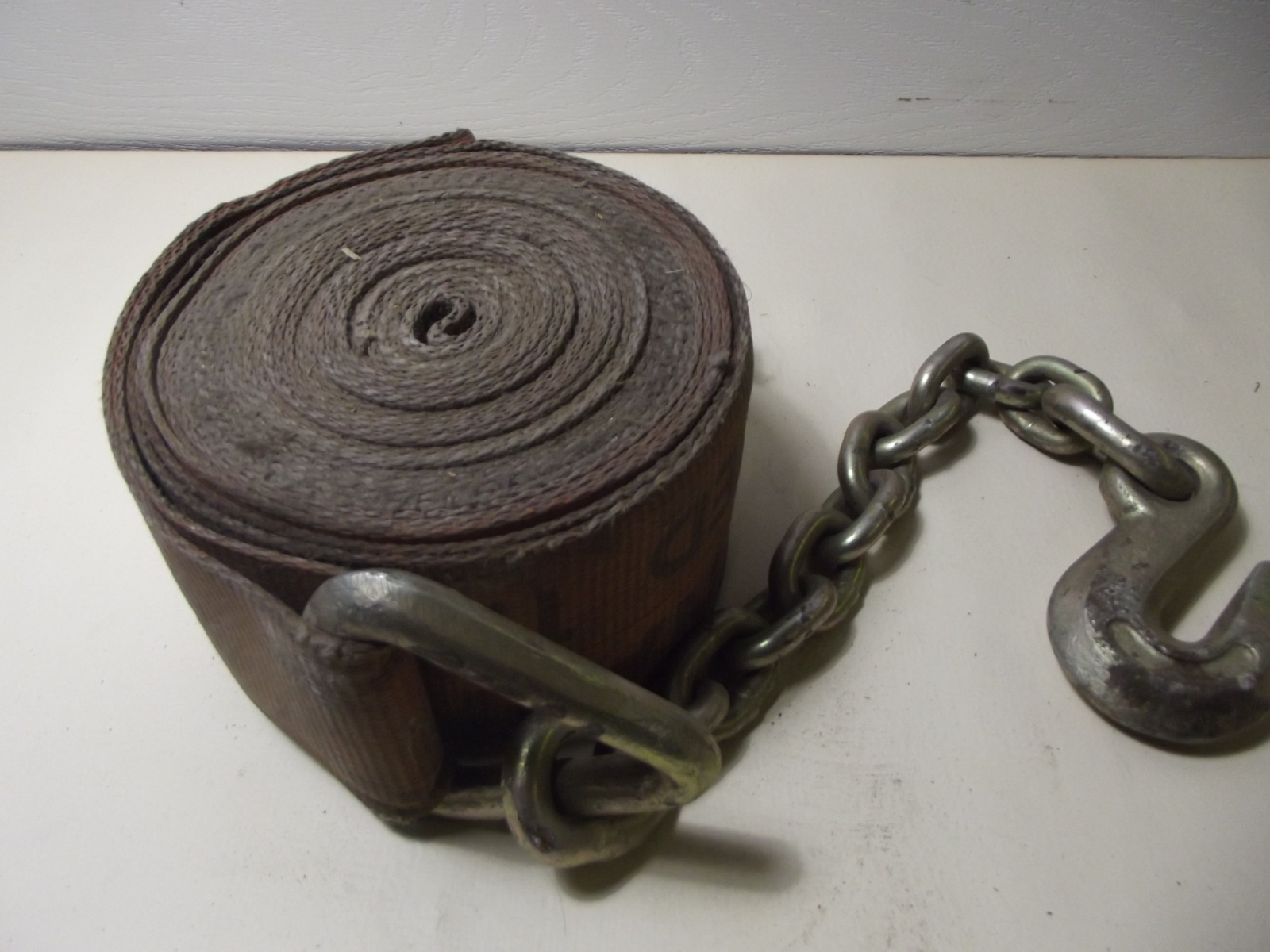 4'' Winch Straps w/ Chain End Free Shipping