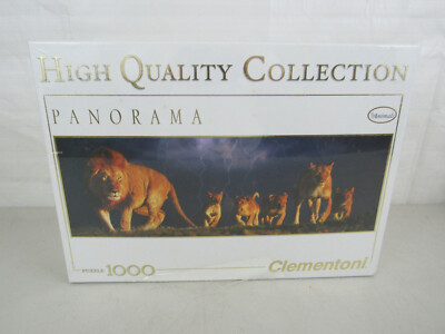 Lion Family 1000 Piece Jigsaw Puzzle By Clementoni-Made In Italy-New & Sealed