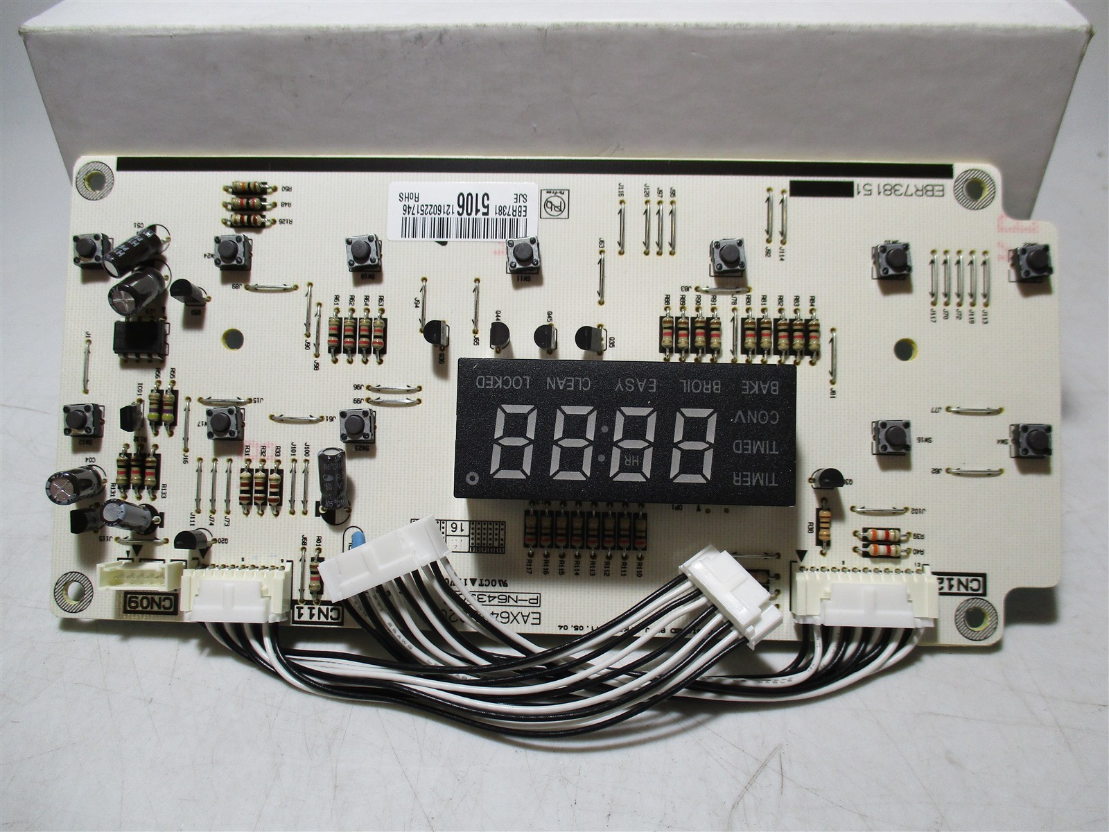 Genuine OEM (EBR73815106) LG Oven Range Display Control Board Assembly