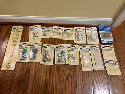 Dritz Sewing Accessories Lot Fasteners Buttons D Rings Bra Extender & Hooks