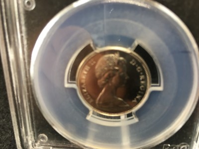 **1965 Large Beads Det. Jwl**,PCGS Graded Canadian,  Nickel 5 Cent, **MS-64**