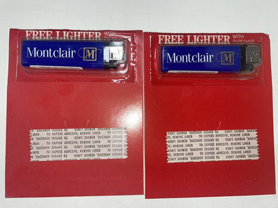 Two (2) Montclair Cigarette Lighters Scripto New in Package