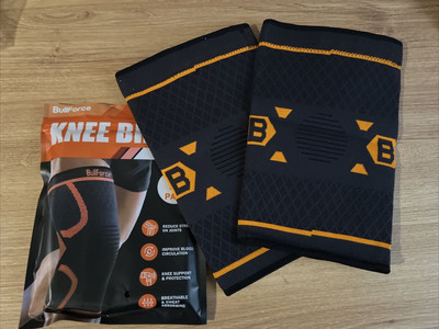 Knee Brace 2 Pack Knee Compression Sleeve for Knee Pain Unisex Size Large