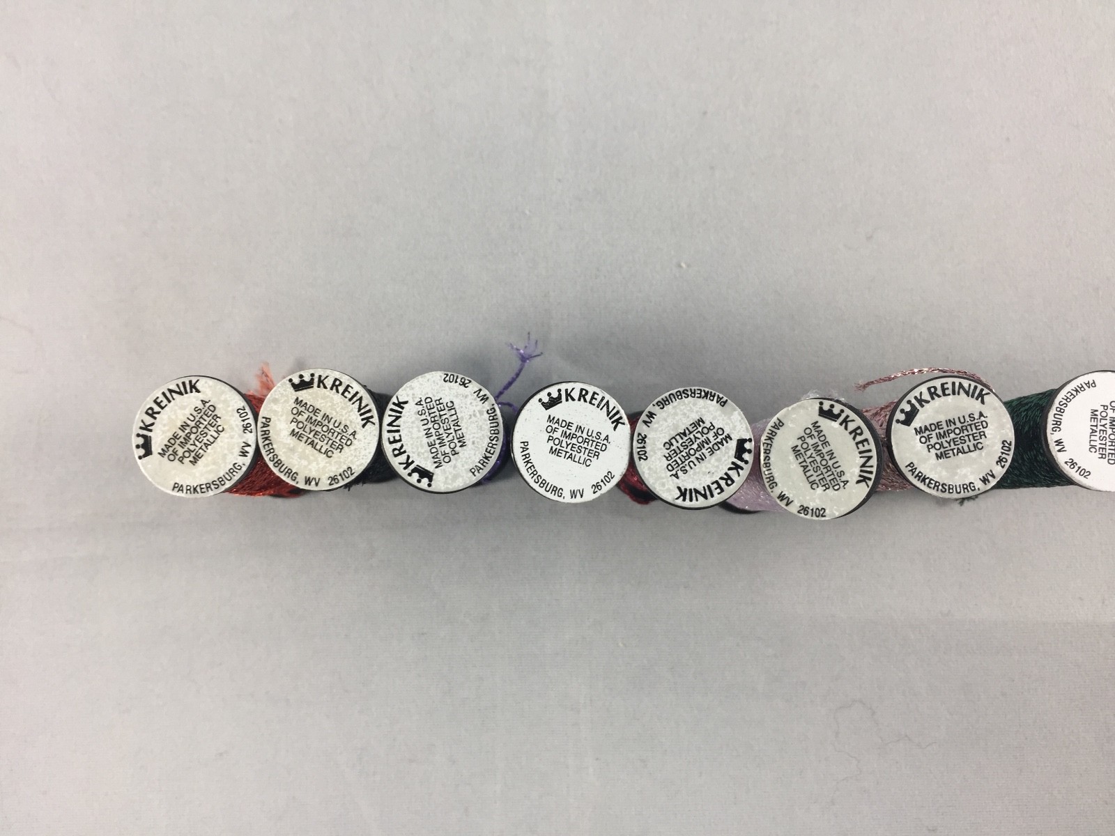 Lot of 8 Kreinik #8 Fine Braid Metallic Thread Floss Needlepoint Cross Stitch