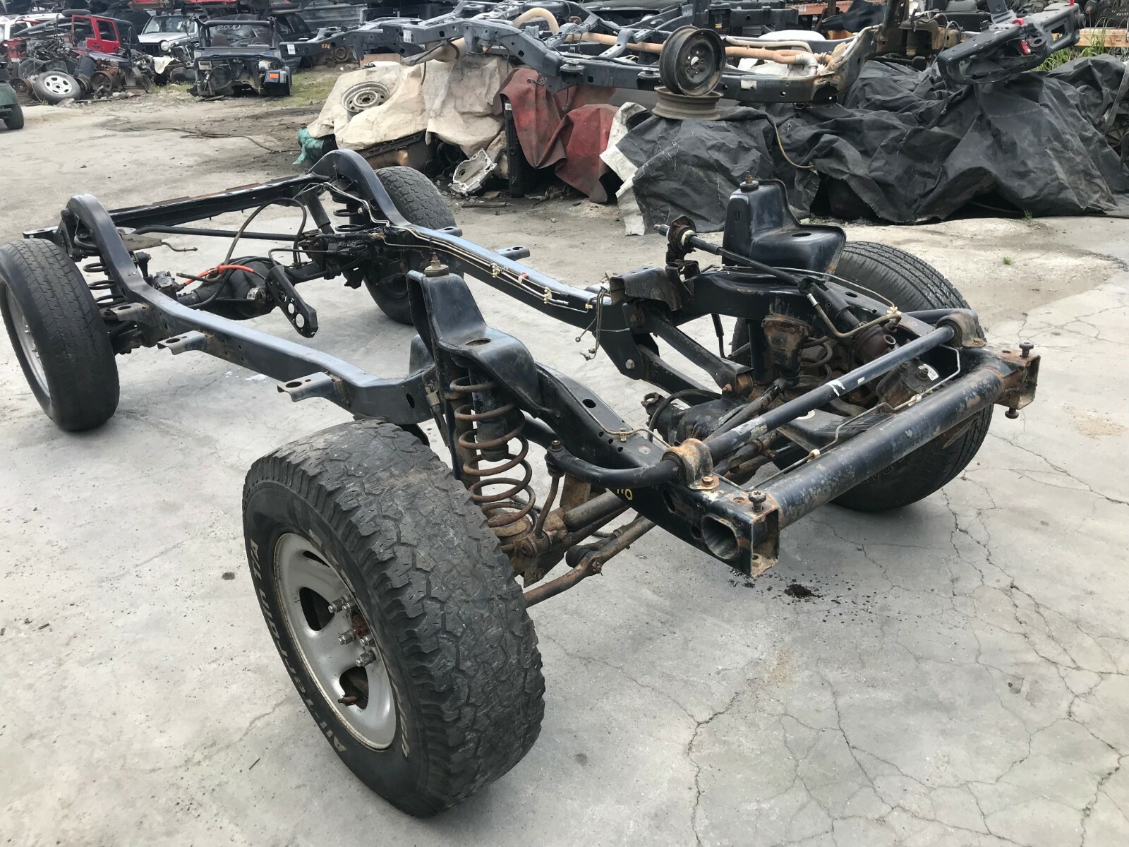 2002 JEEP WRANGLER TJ ROLLING CHASSIS 6 CYLINDER 4.0L FRAME