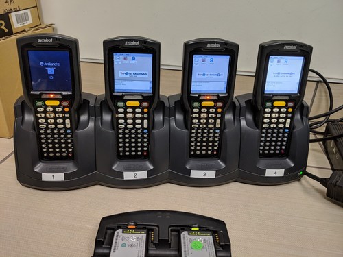 8 Motorola/Symbol MC3000 BarCode Scanner charge dock 15 extra batteries charger