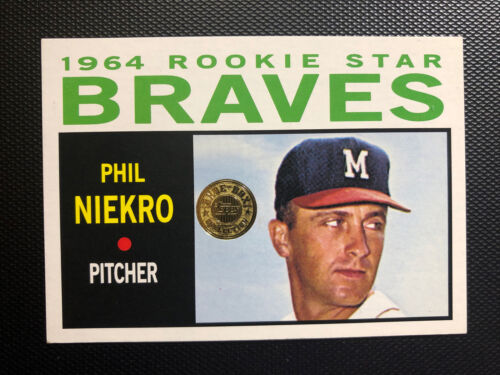 2003 Topps Shoe Box Collection Card #48 Phil Niekro Milwaukee Braves Rookie Rc. rookie card picture