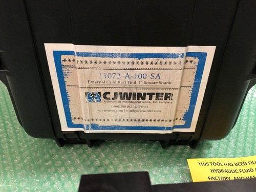 CJ Winter External Cold Roll Tool 1” Square Shank 11072-A-100-SA