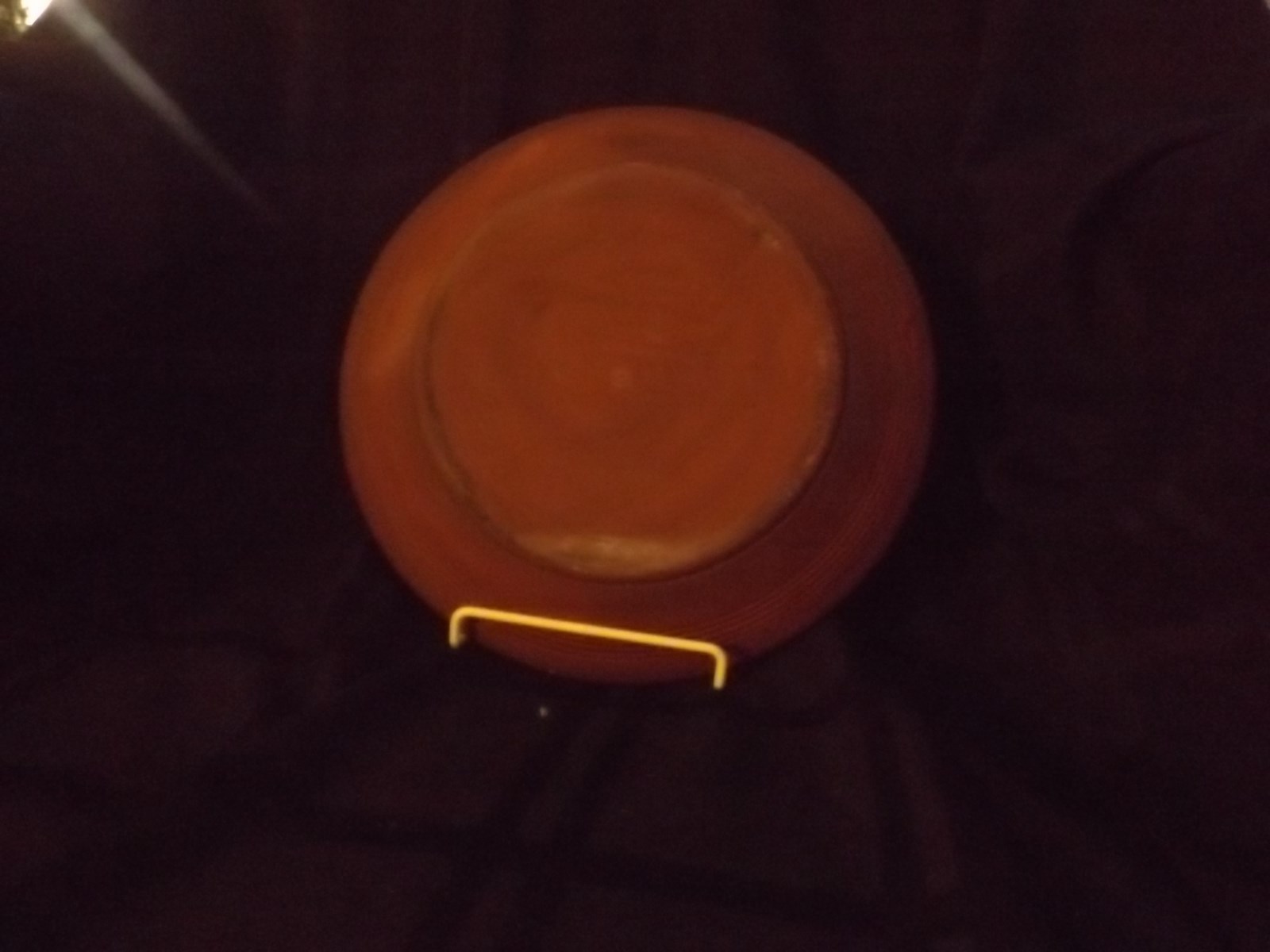 Heavy Pottery Christmas Plate