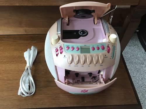 Barbie AM FM Radio Cassette And Cd Player. Records Everything Works!