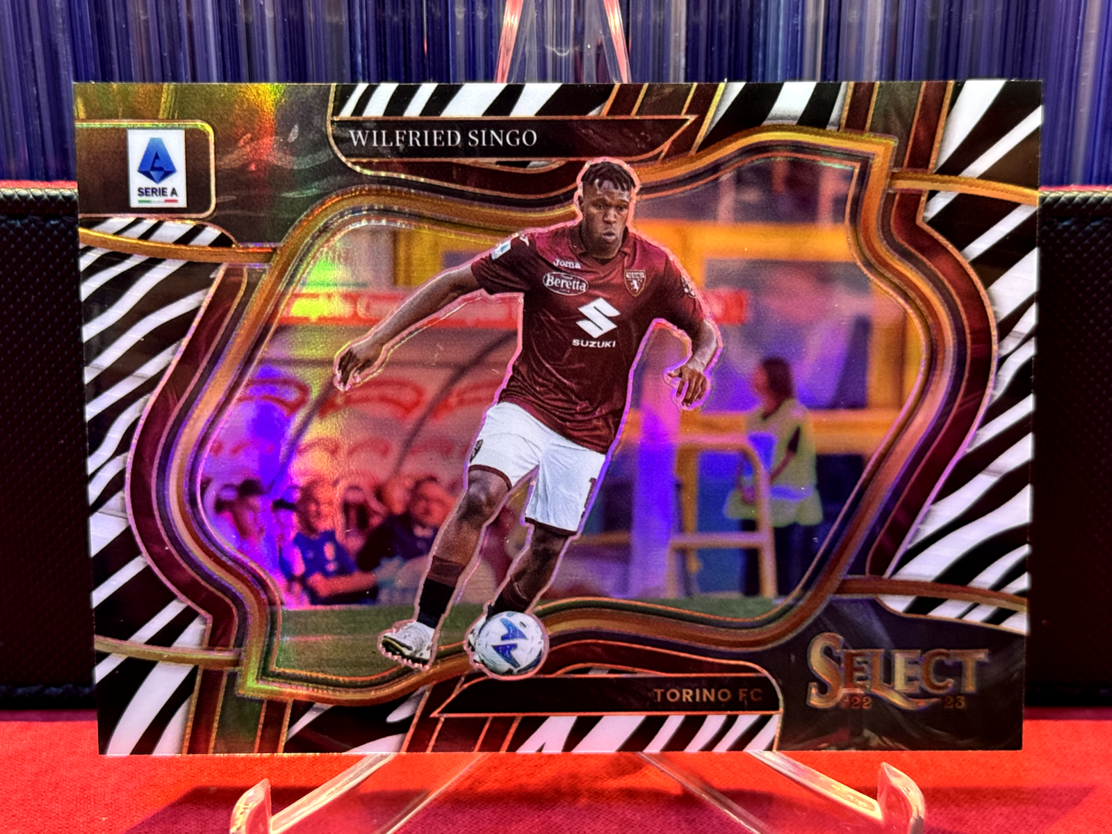 PANINI SELECT SOCCER プリシッチ 2022-23 Panini Select Serie A Field Level Zebra Prizm 07/20